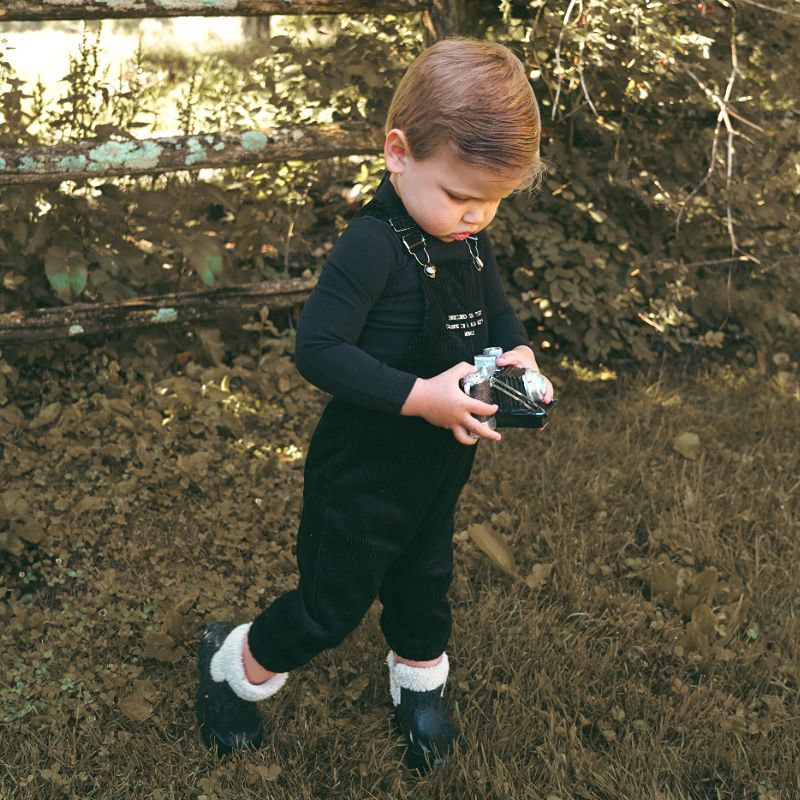 Corduroy Overall - Black