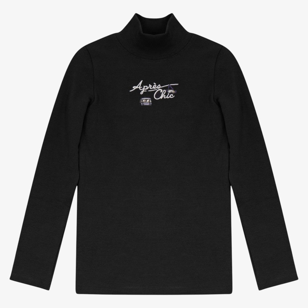Apres Chic Mockneck - Black &amp; Purple