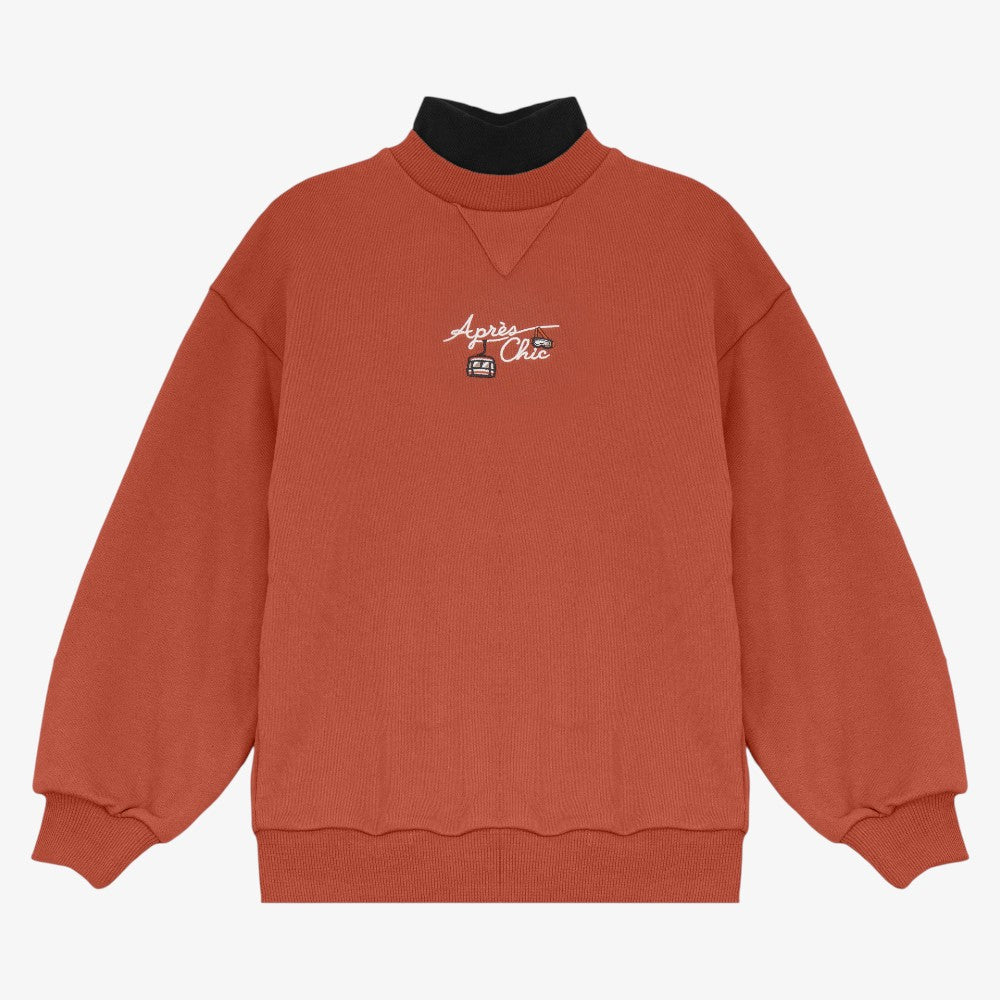 Mockneck Sweatshirt - Rust