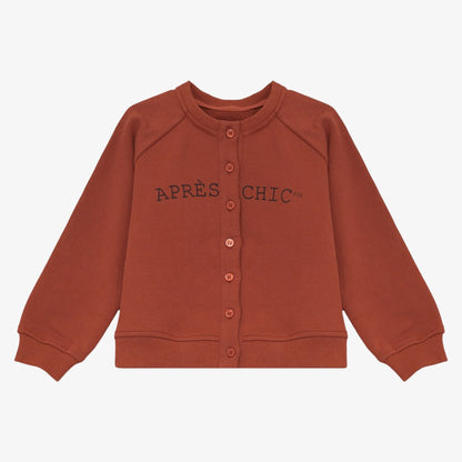 Sweat Cardigan - Rust