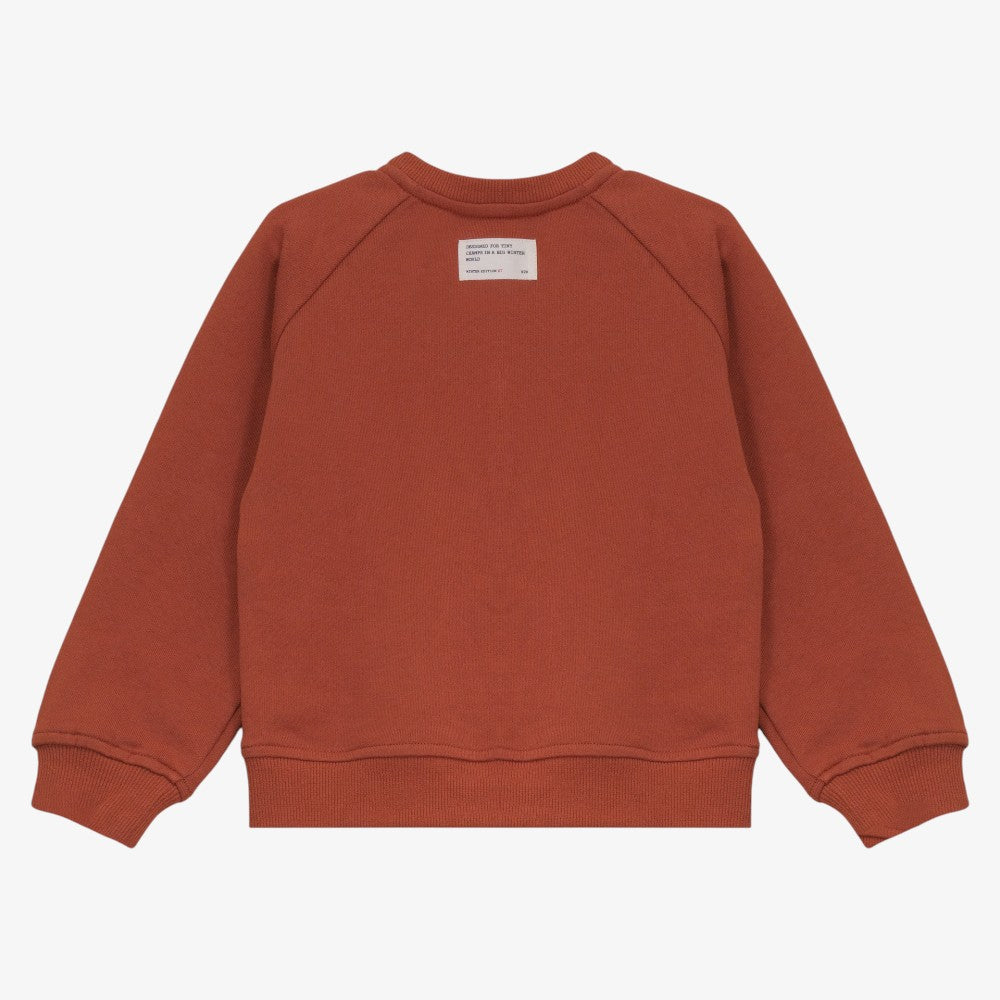 Sweat Cardigan - Rust