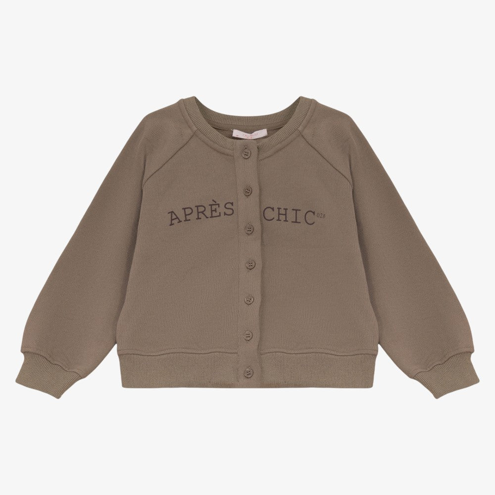 Sweat Cardigan - Taupe