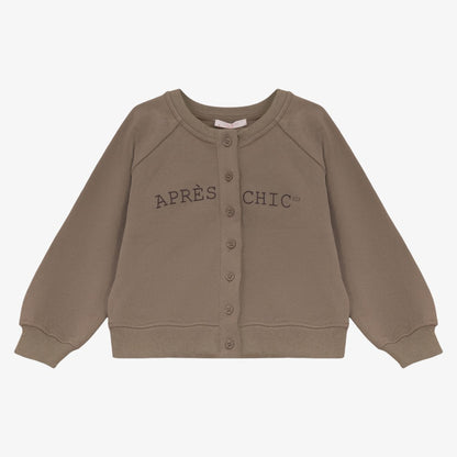 Sweat Cardigan - Taupe
