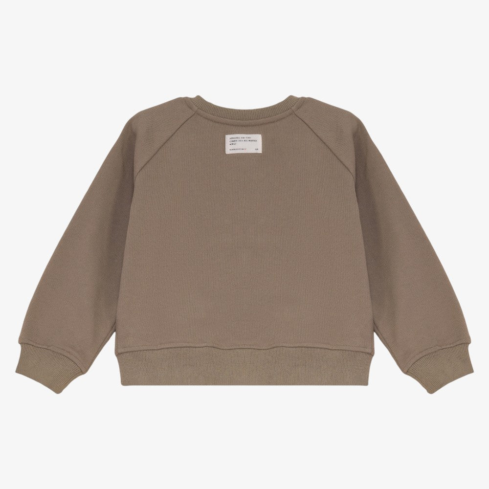 Sweat Cardigan - Taupe