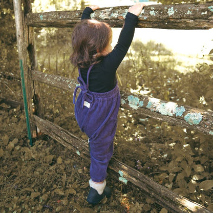 Corduroy Romper - Purple