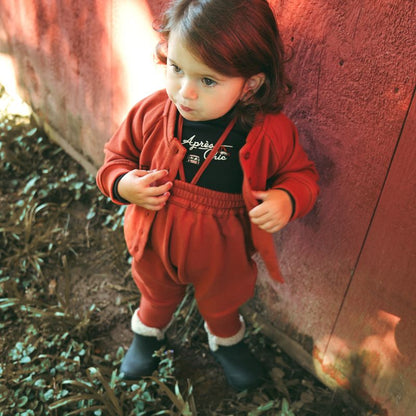 Corduroy Romper - Rust