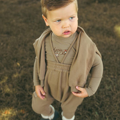 Corduroy Romper - Taupe
