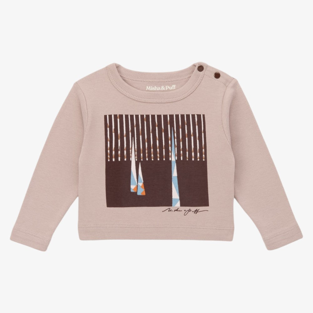 Yama Boxy Top - Light Taupe