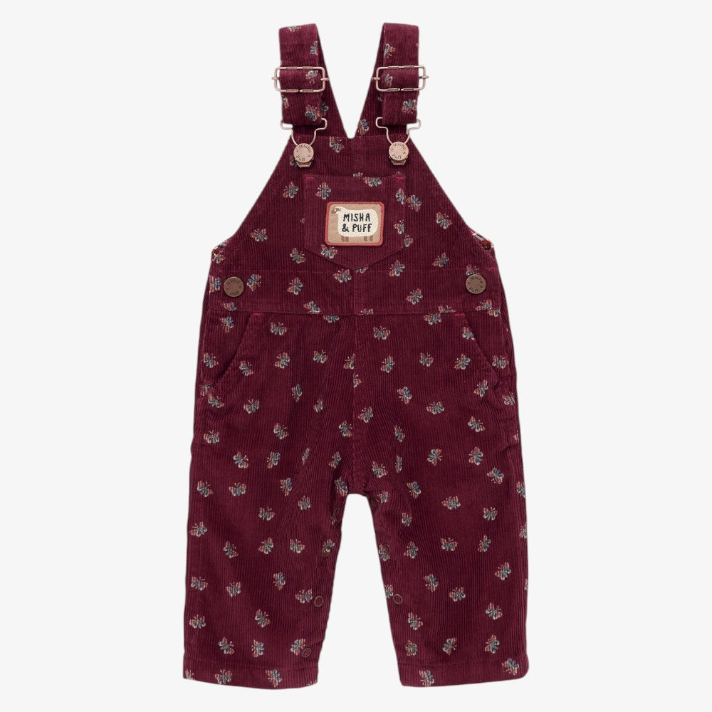 Corduroy Overall - Burgundy
