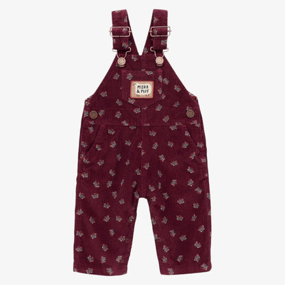 Corduroy Overall - Burgundy