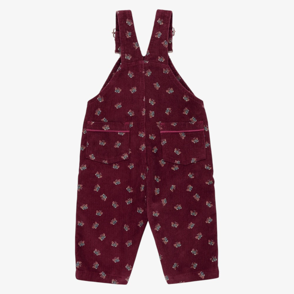 Corduroy Overall - Burgundy