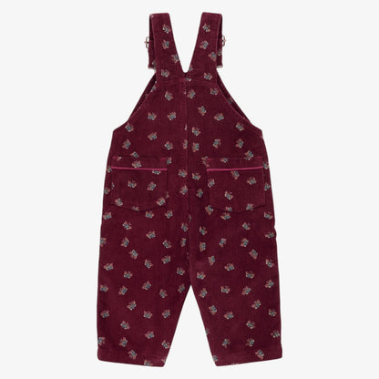 Corduroy Overall - Burgundy