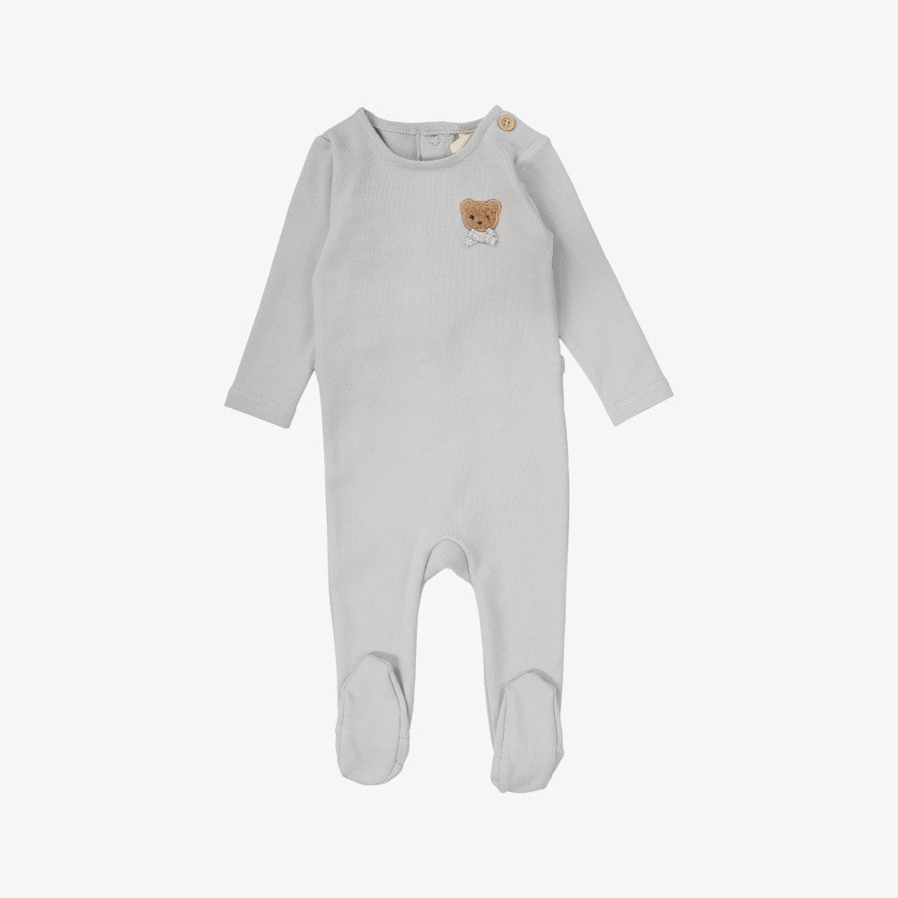 Bear Footie - Pale Blue