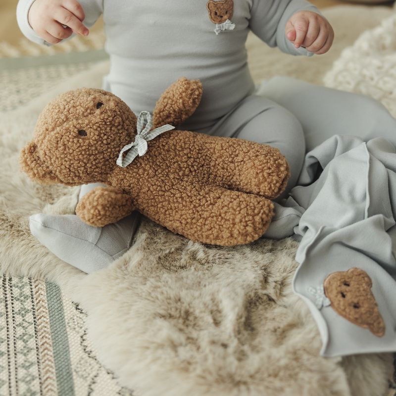Bear Footie - Pale Blue