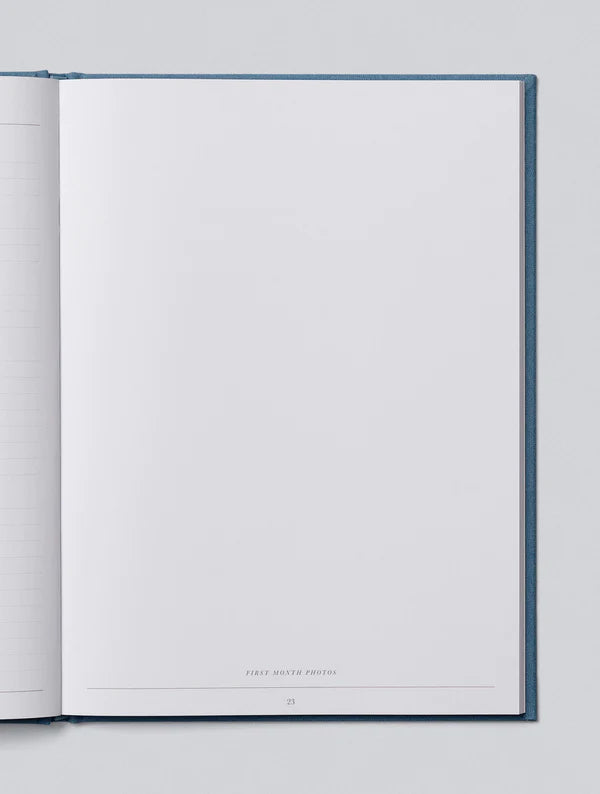 Birth To Five Years Baby Journal - Blue