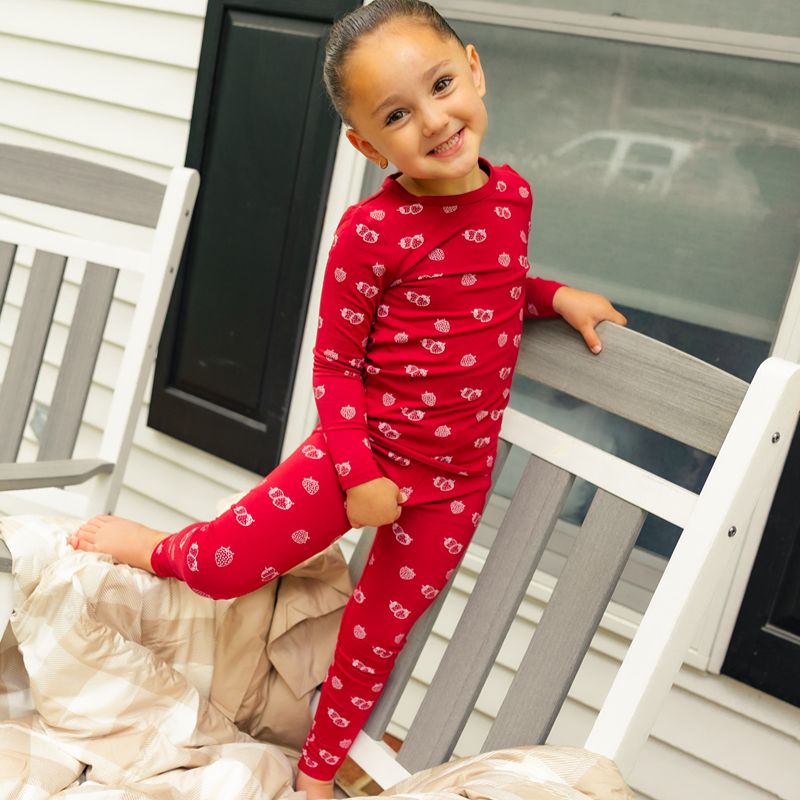 Bamboo Allover Print Pajamas - Strawberry