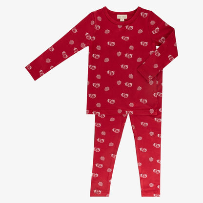 Bamboo Allover Print Pajamas - Strawberry
