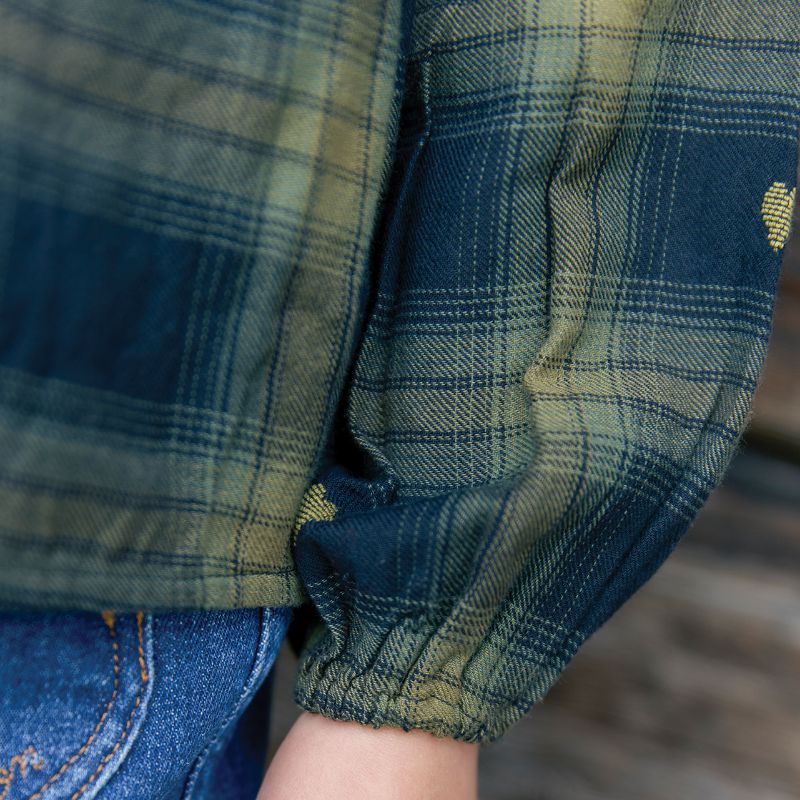 Plaid Blouse - Black Multi