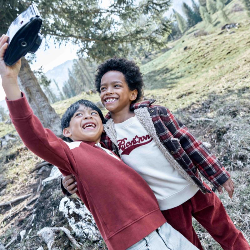 Collar Sweatshirt - Rust