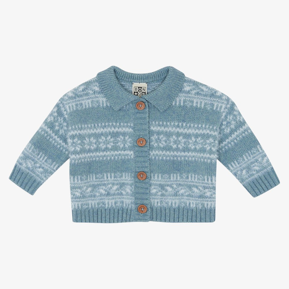 Printed Sweater - Blue