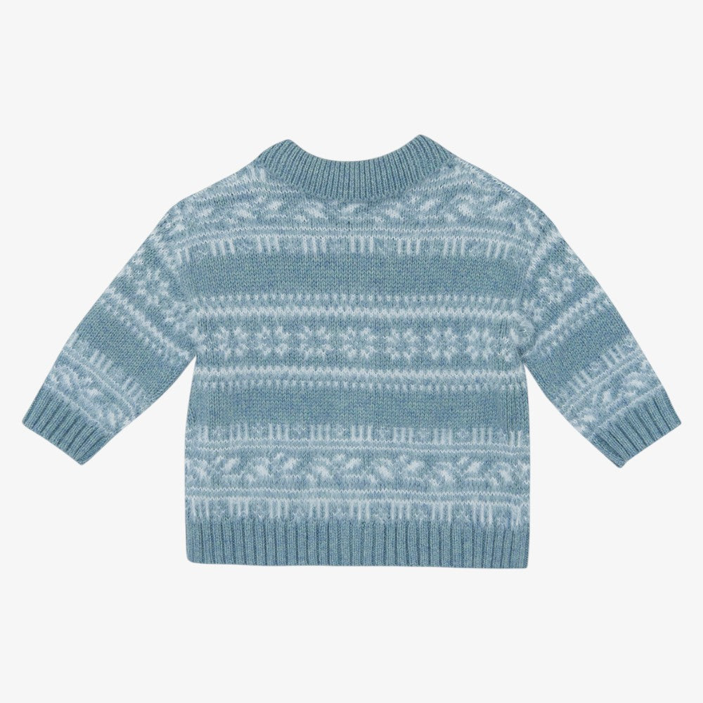 Printed Sweater - Blue