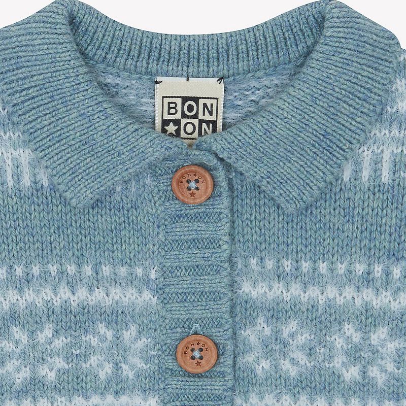 Printed Sweater - Blue
