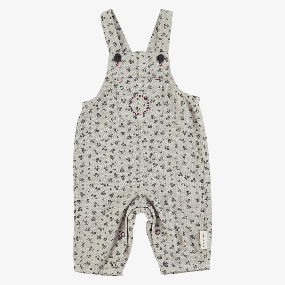 Flower Romper - Light Grey