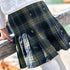 Plaid Skirt - Black Multi