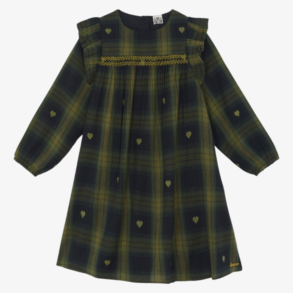 Plaid Dress - Black Multi