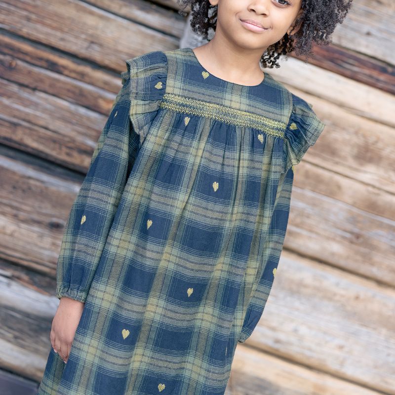 Plaid Dress - Black Multi