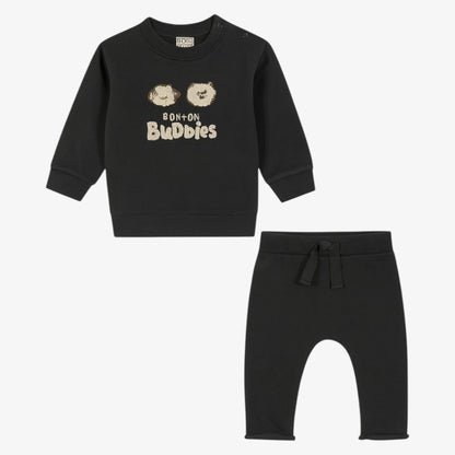 Sheep Sweatshirt And Leggings - Black