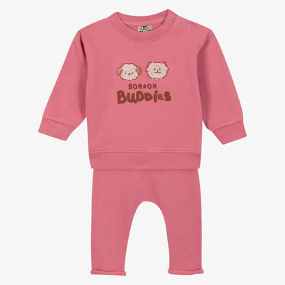 Sheep Sweatshirt And Leggings - Pink