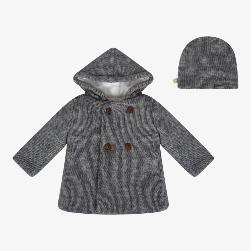 Melange Yarn Jacket - Charcoal