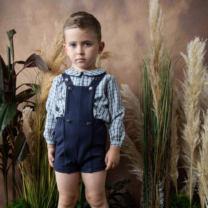 Jersey Romper - Navy