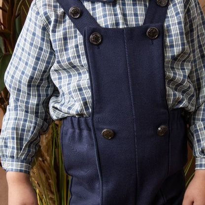 Jersey Romper - Navy