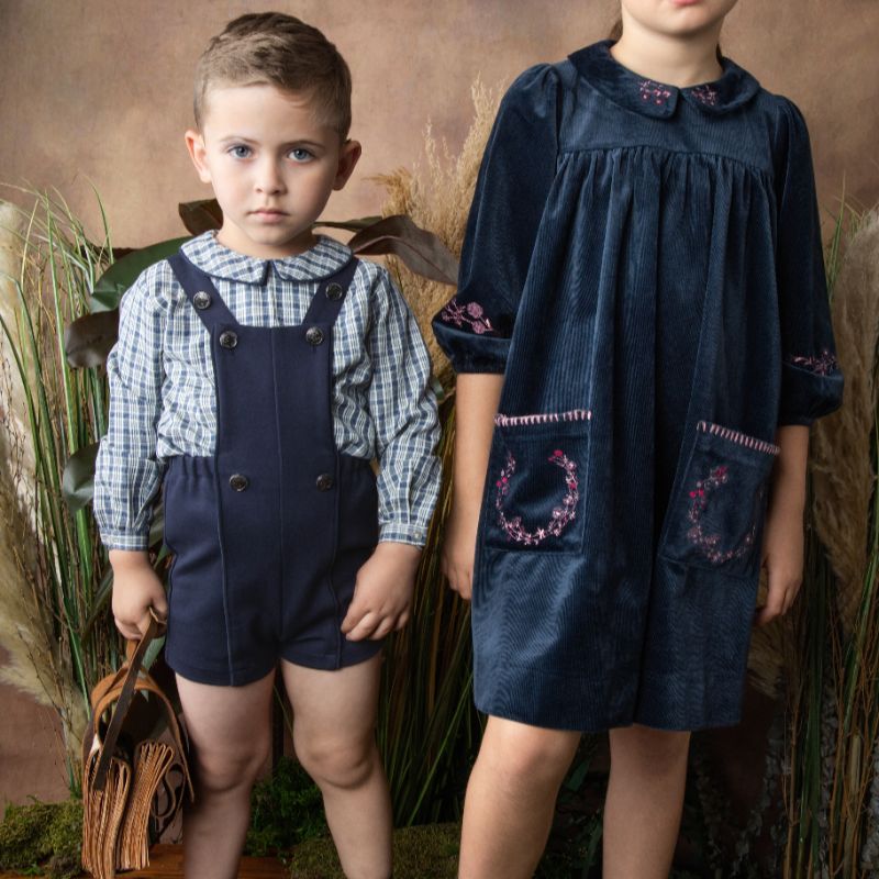Jersey Romper - Navy