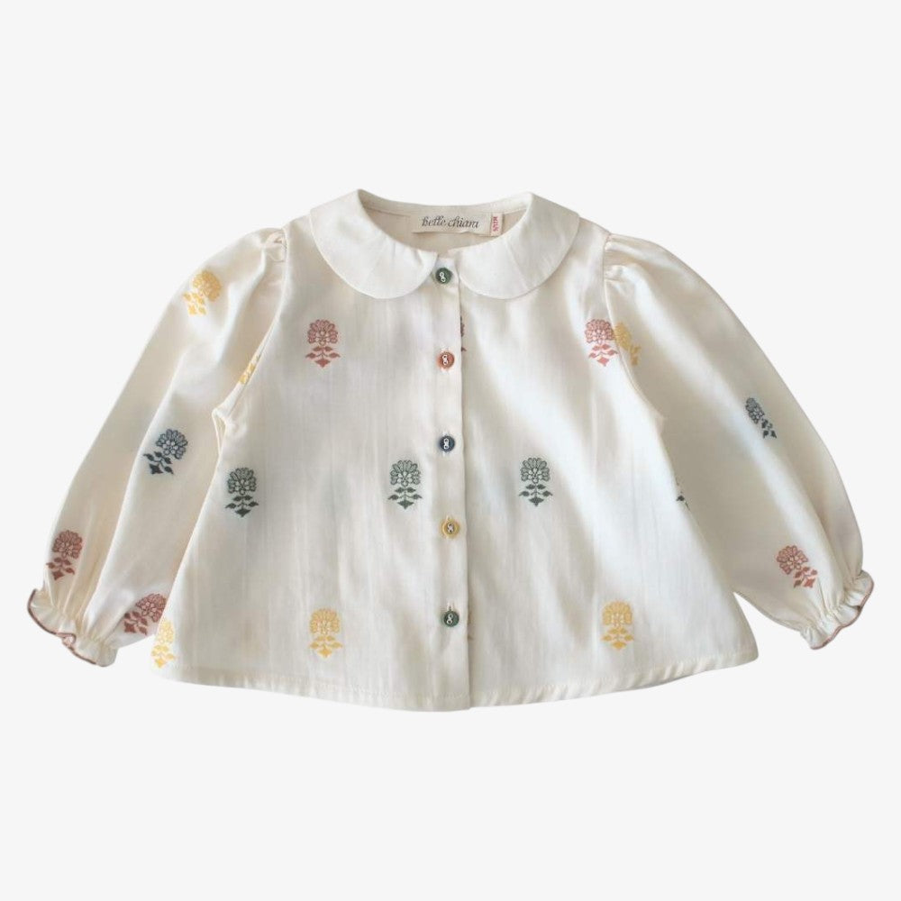 Embroidered Blouse And Blooemr - Multi