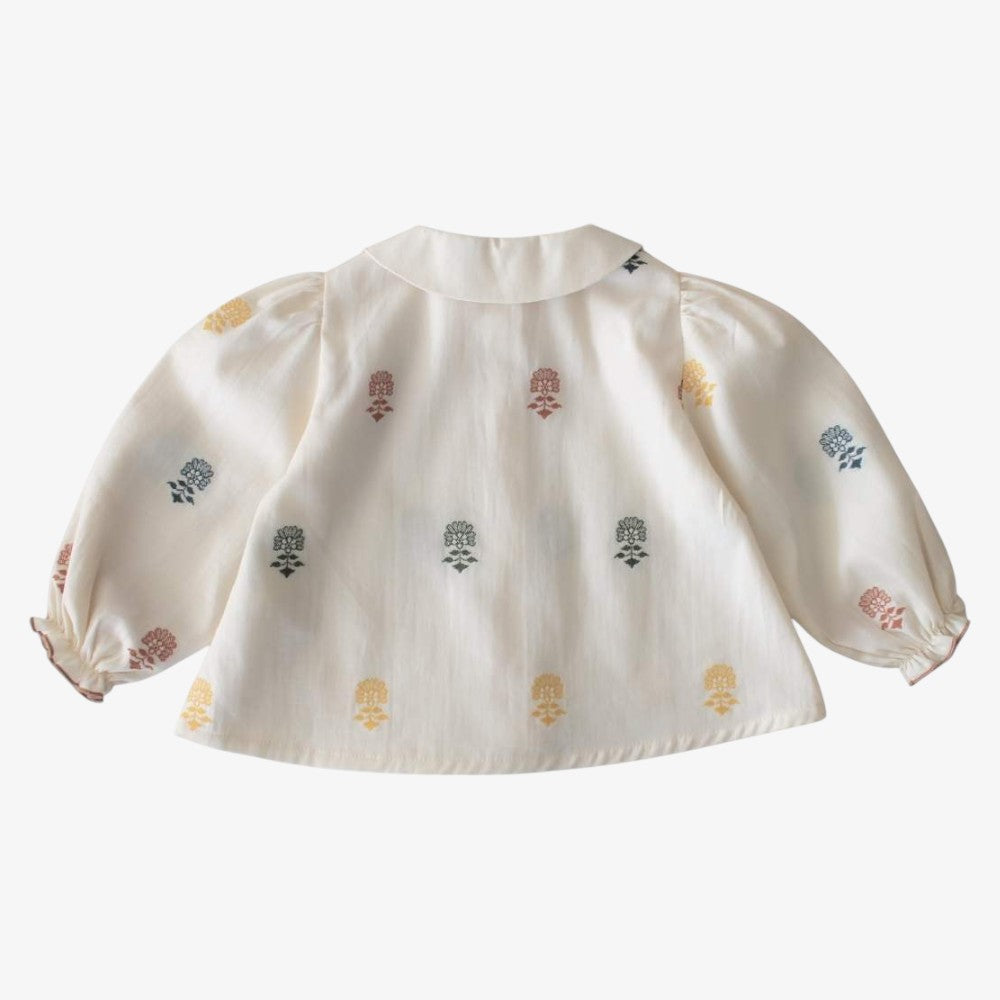 Embroidered Blouse And Blooemr - Multi