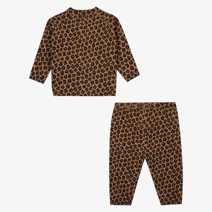 Toudou Cardigan And Leggings - Leopard