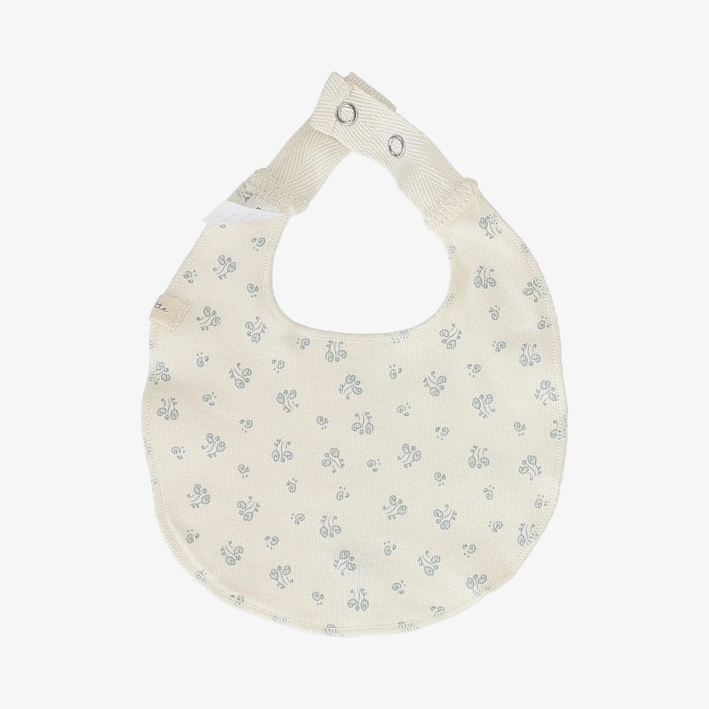 Bud Bib - Cream &amp; Blue