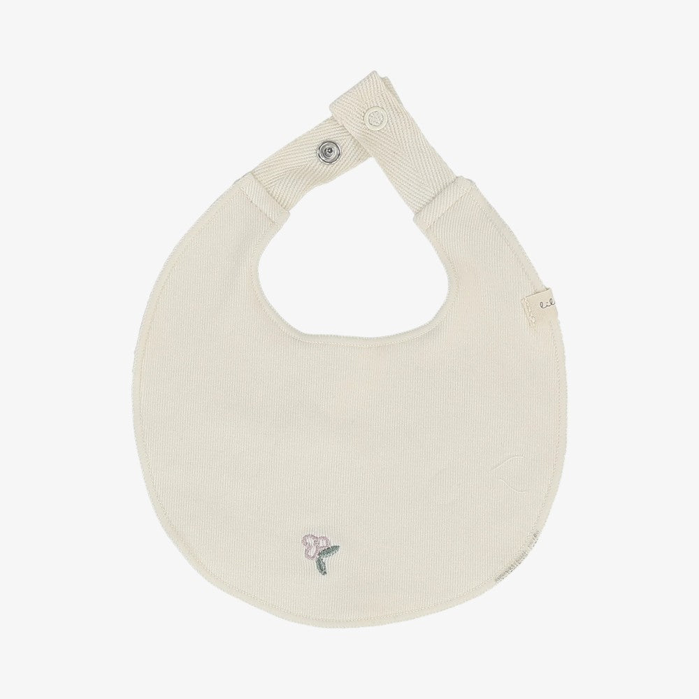 Bud Bib - Cream &amp; Pink