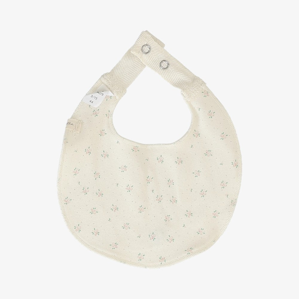 Bud Bib - Cream &amp; Pink