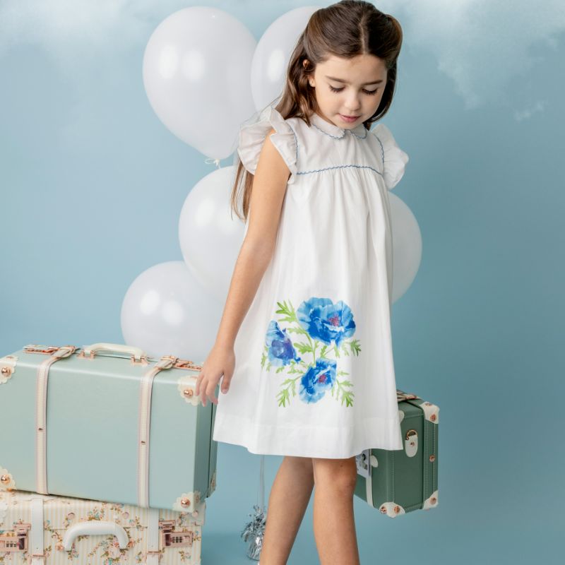 Poppy SS Dress - Blue