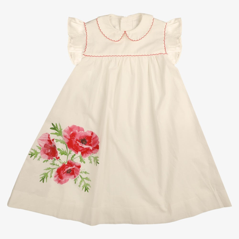 Poppy SS Dress - Coral