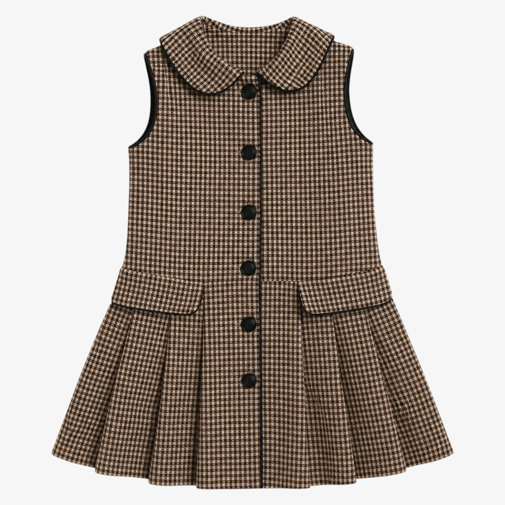 Houndstooth Jumper - Brown