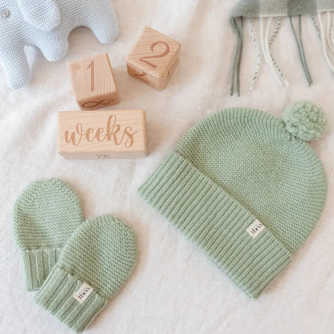 Merino Wool Beanie - Pistachio