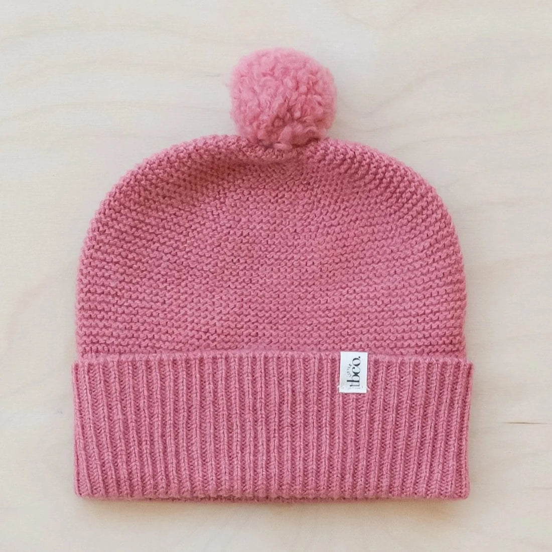 Merino Wool Beanie - Rose