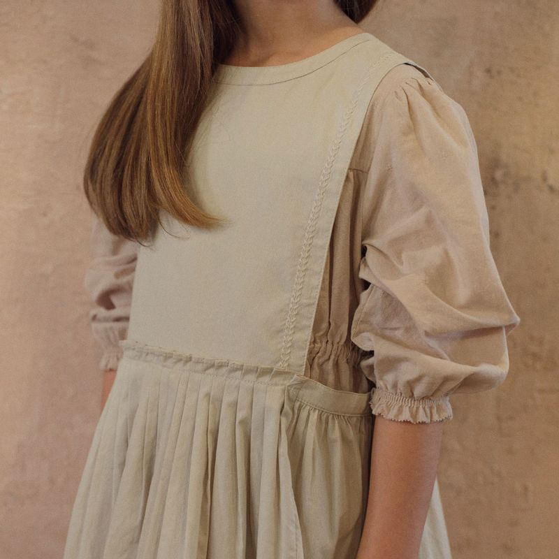 Leaf Stitch Dress - Ecru