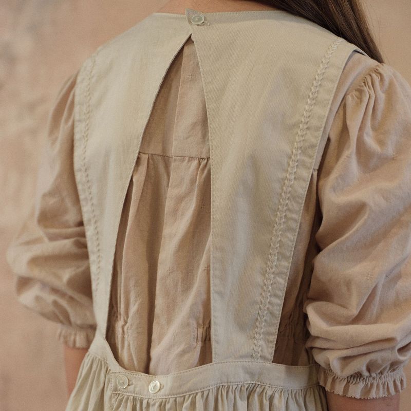 Leaf Stitch Dress - Ecru