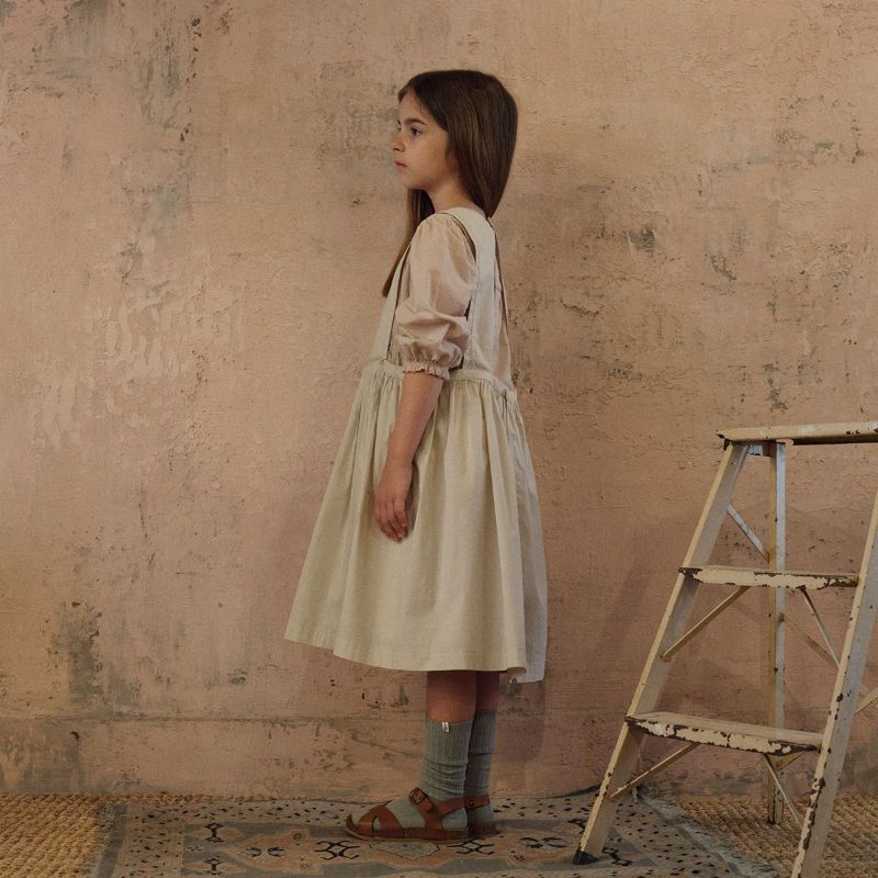 Leaf Stitch Dress - Ecru